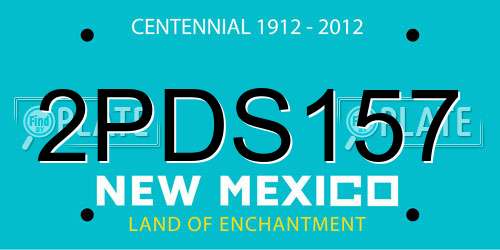 2PDS157 New Mexico License Plate