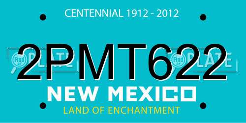 2PMT622 New Mexico License Plate