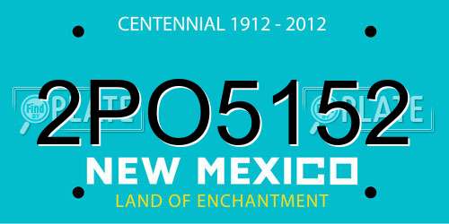 2PO5152 New Mexico License Plate