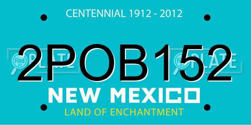 2POB152 New Mexico License Plate