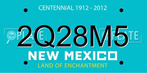2Q28M5 New Mexico License Plate