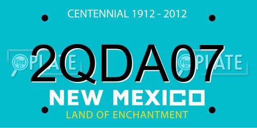 2QDA07 New Mexico License Plate