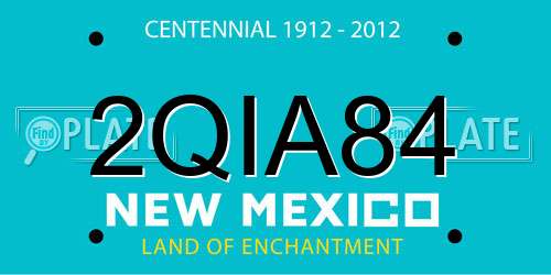 2QIA84 New Mexico License Plate