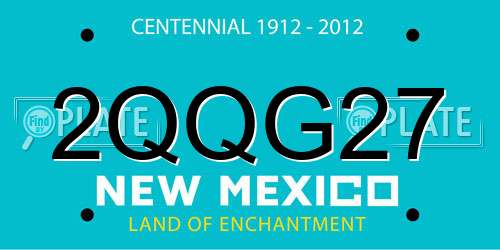 2QQG27 New Mexico License Plate