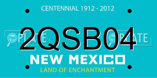 2QSB04 New Mexico License Plate