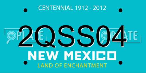 2QSS04 New Mexico License Plate