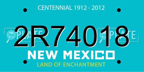 2R74018 New Mexico License Plate