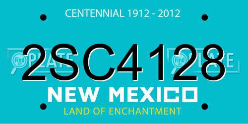 2SC4128 New Mexico License Plate