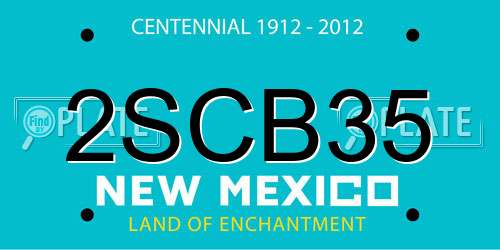 2SCB35 New Mexico License Plate
