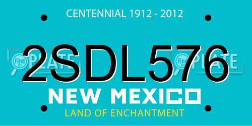 2SDL576 New Mexico License Plate
