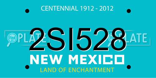 2SI528 New Mexico License Plate