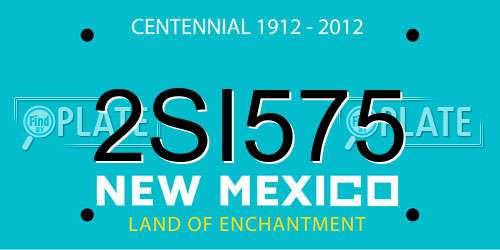 2SI575 New Mexico License Plate