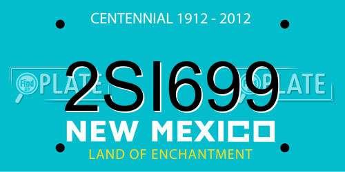 2SI699 New Mexico License Plate