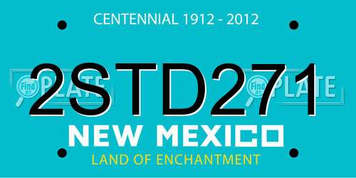 2STD271 New Mexico License Plate