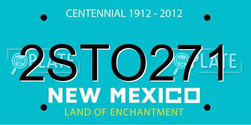 2STO271 New Mexico License Plate