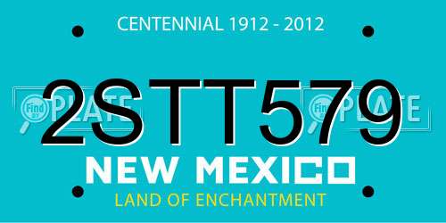 2STT579 New Mexico License Plate