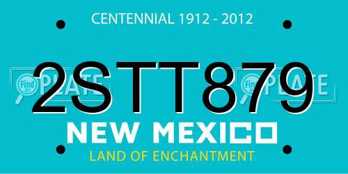 2STT879 New Mexico License Plate