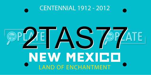 2TAS77 New Mexico License Plate