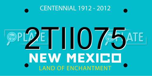 2TII075 New Mexico License Plate