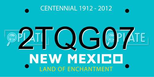 2TQG07 New Mexico License Plate