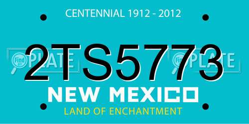 2TS5773 New Mexico License Plate