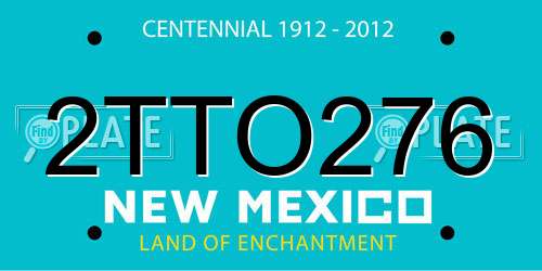 2TTO276 New Mexico License Plate