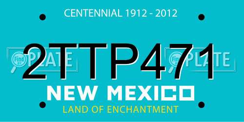 2TTP471 New Mexico License Plate