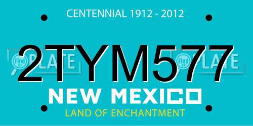 2TYM577 New Mexico License Plate