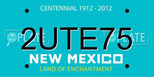 2UTE75 New Mexico License Plate