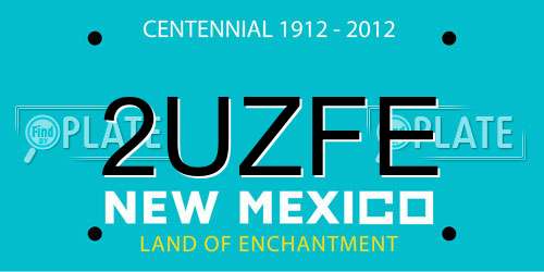 2UZFE New Mexico License Plate