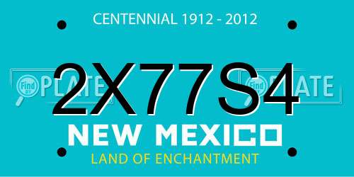 2X77S4 New Mexico License Plate