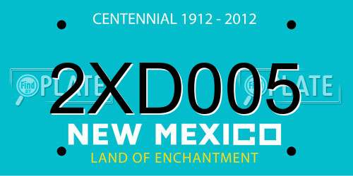 2XD005 New Mexico License Plate