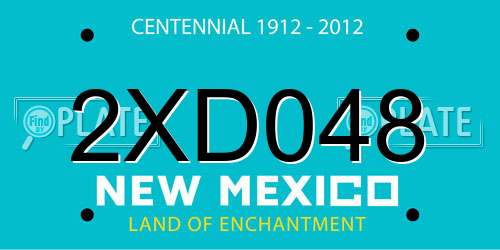 2XD048 New Mexico License Plate