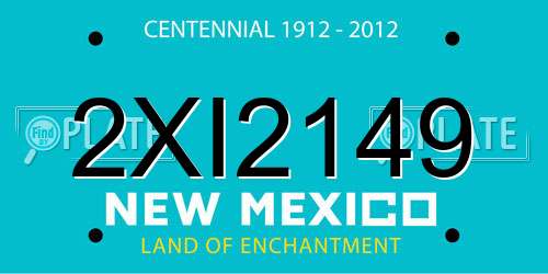 2XI2149 New Mexico License Plate