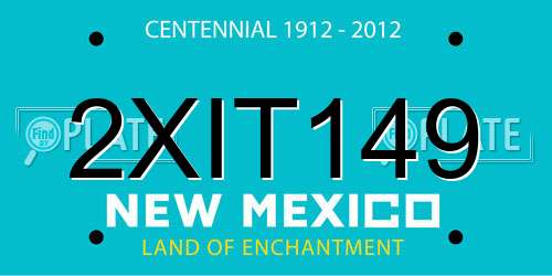 2XIT149 New Mexico License Plate