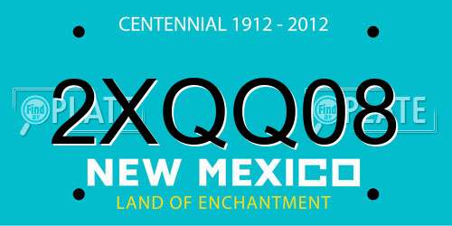 2XQQ08 New Mexico License Plate