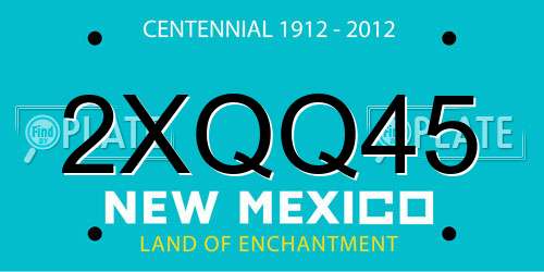 2XQQ45 New Mexico License Plate
