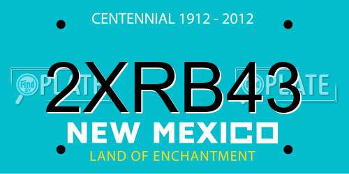 2XRB43 New Mexico License Plate
