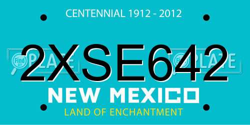 2XSE642 New Mexico License Plate