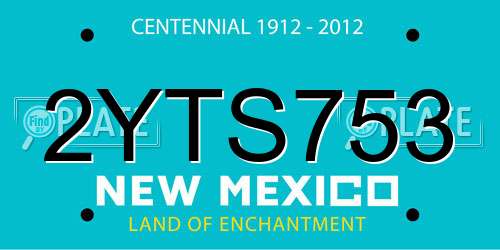 2YTS753 New Mexico License Plate