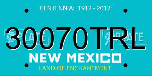 30070TRL New Mexico License Plate