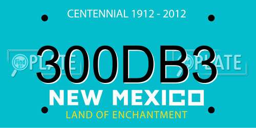 300DB3 New Mexico License Plate