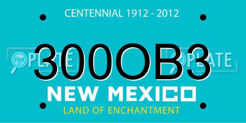 300OB3 New Mexico License Plate