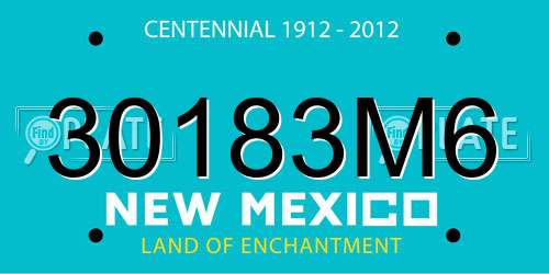 30183M6 New Mexico License Plate