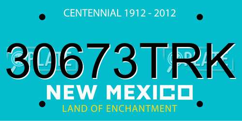 30673TRK New Mexico License Plate