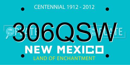 306QSW New Mexico License Plate