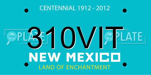 310VIT New Mexico License Plate