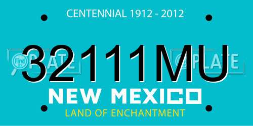32111MU New Mexico License Plate