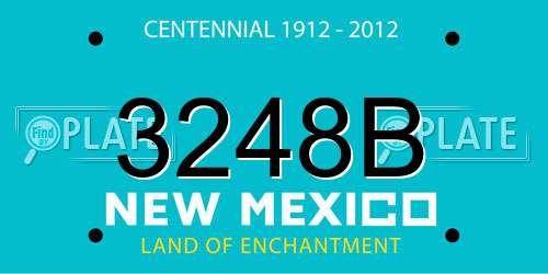 3248B New Mexico License Plate