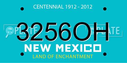 3256OH New Mexico License Plate